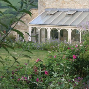 Large hillside garden