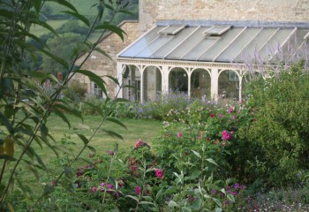 Large hillside garden